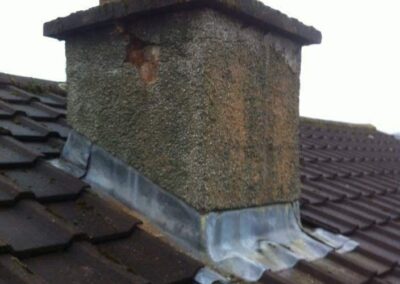 New lead flashing around a chimney