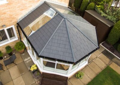 Hipped solid conservatory roof