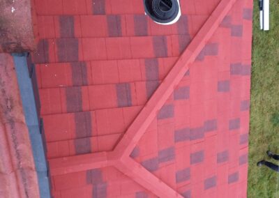 Tiled roof valley detail