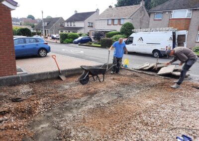 Groundwork preparation at a property