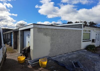 New flat roof on a single-storey extension