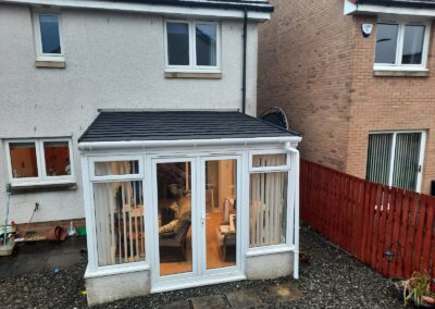 Conservatory with a new solid tiled roof
