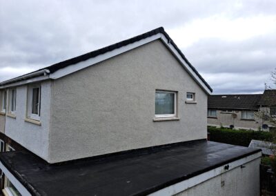 New flat roof on a single-storey extension